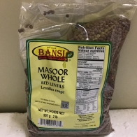 Bansi Masoor Whole 2lb