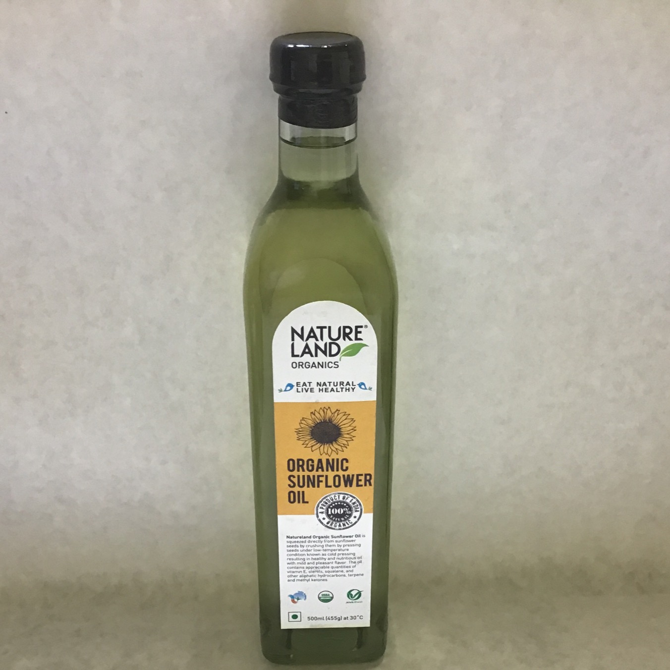 Natureland Org Sunflower Oil 500ml