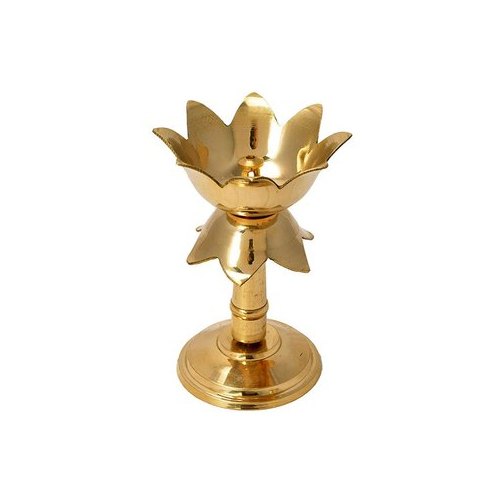 Brass Lotus Diya Stand