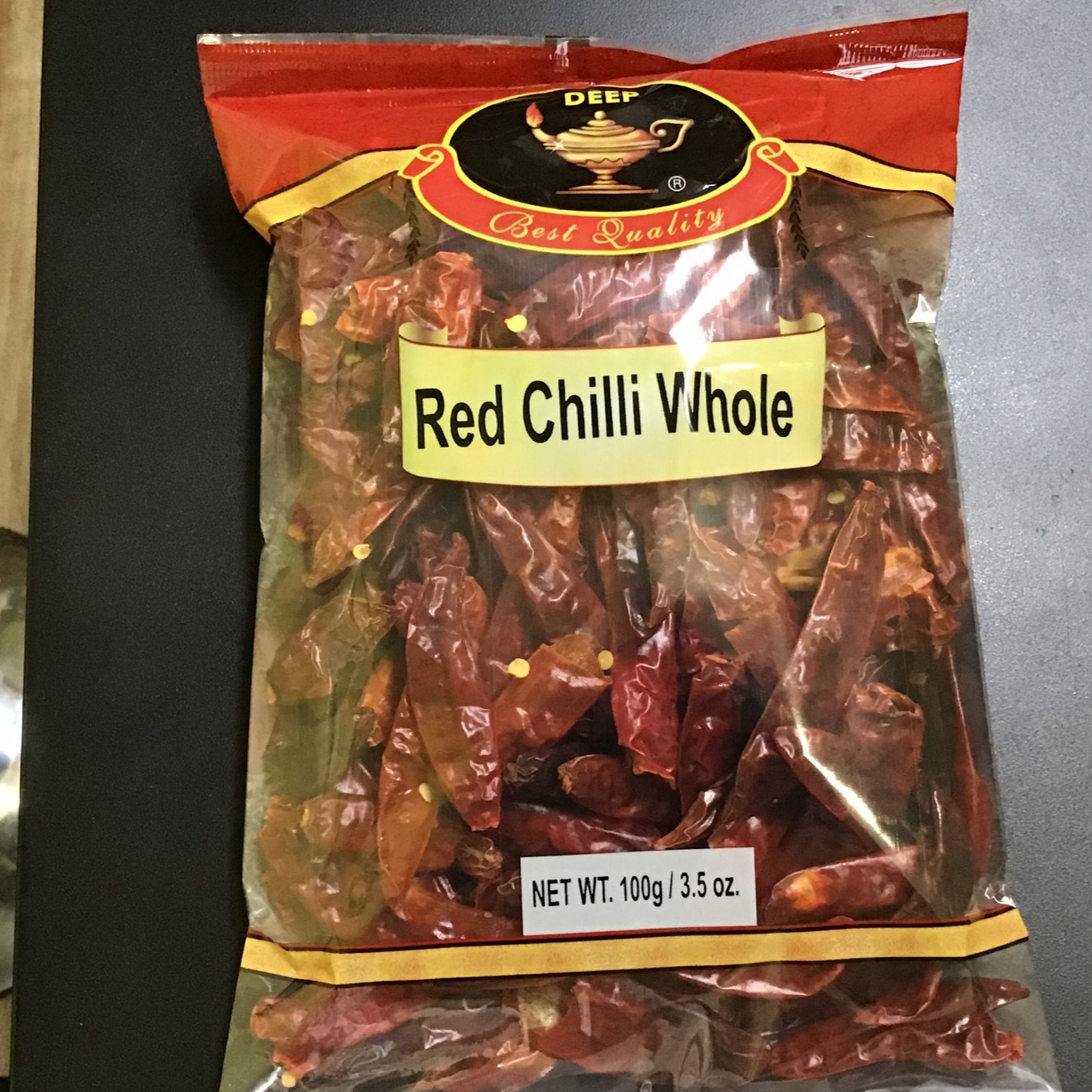 Deep Red Chilli Whole 3.5 Oz