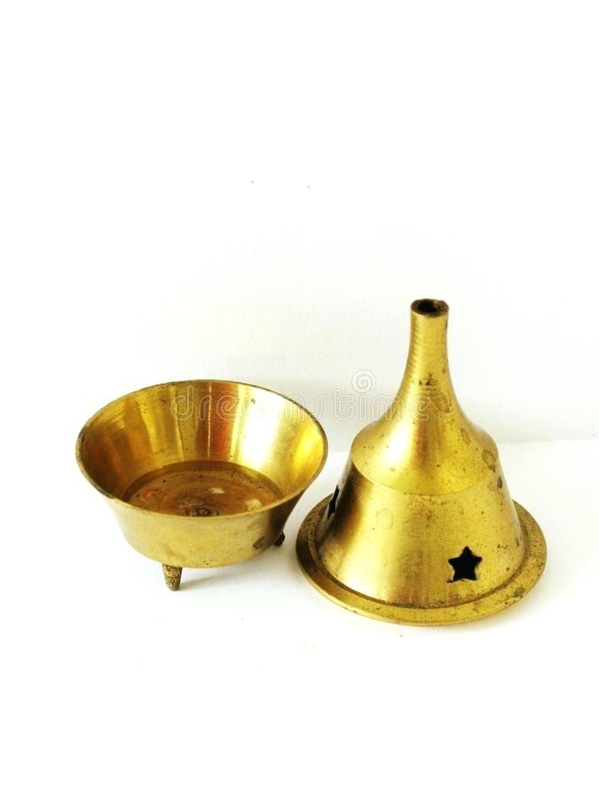 S Brass Kumba Incense Stand