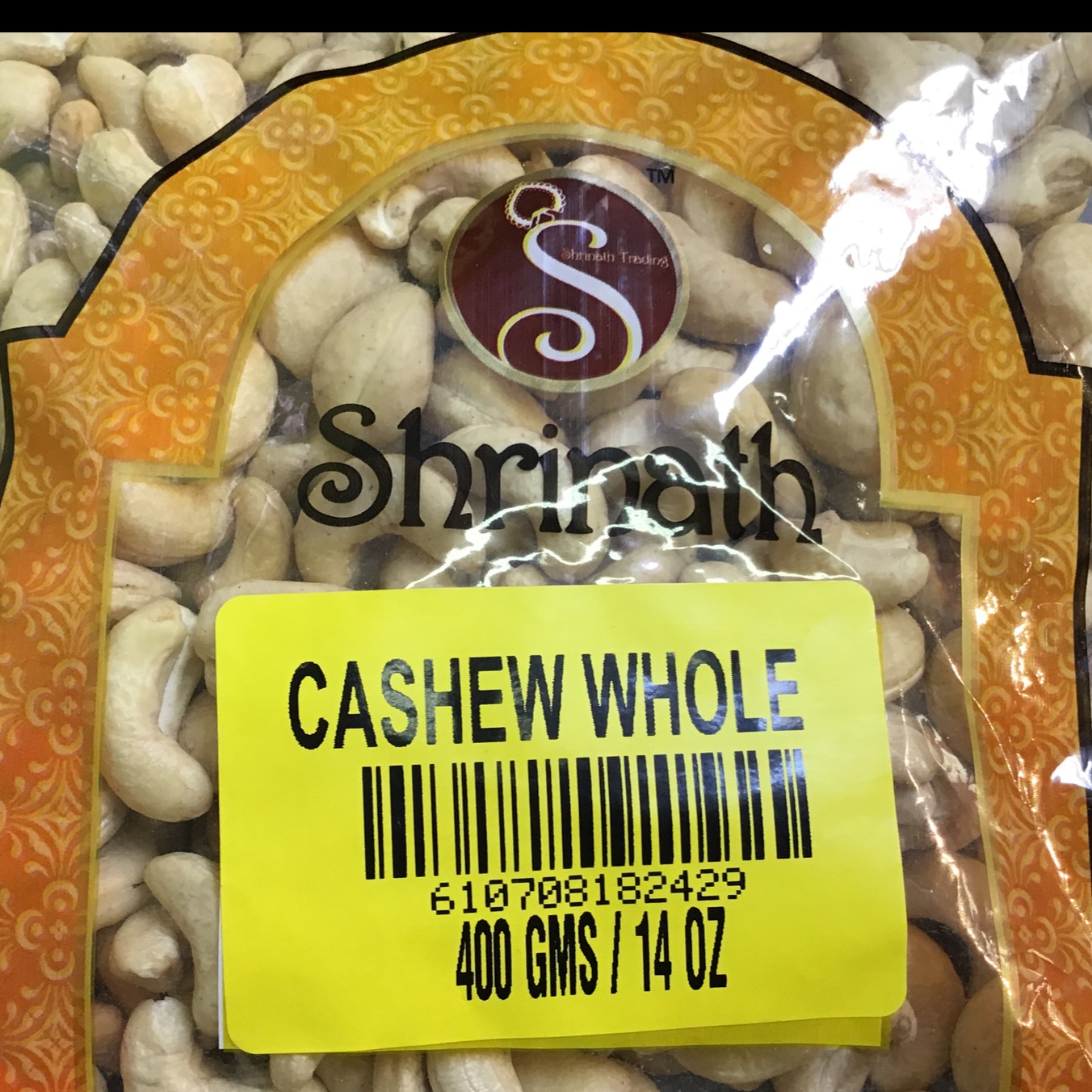 Shrinath Cashew Whole 400g