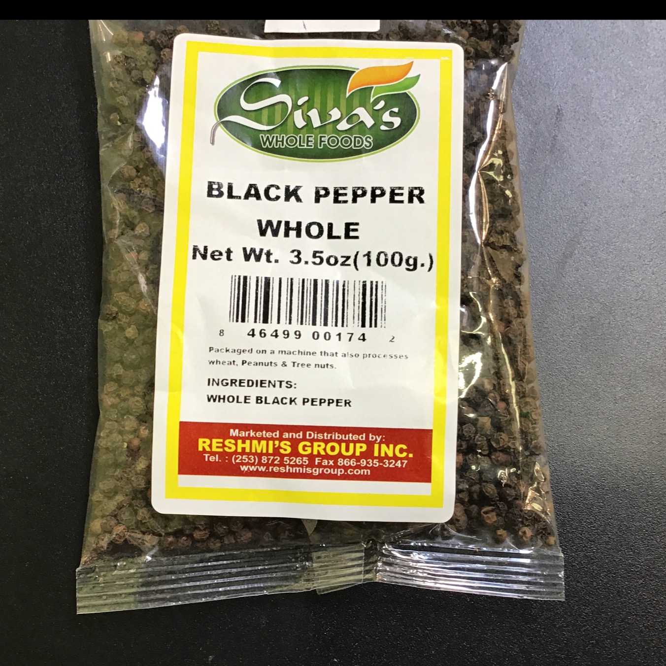 Siva’s Blk Pepper Whole 100 g