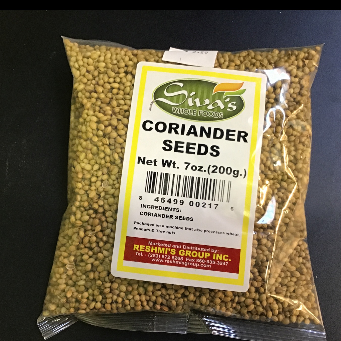 Siva’s Coriander Seeds 200 g