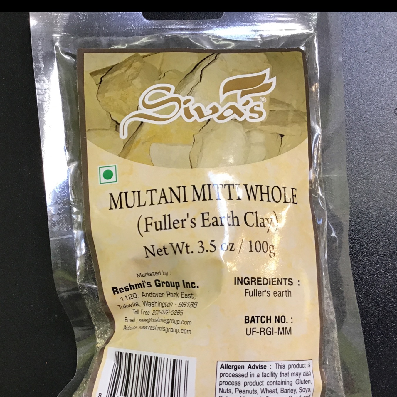 Siva’s Multani Mitti Whole 100g