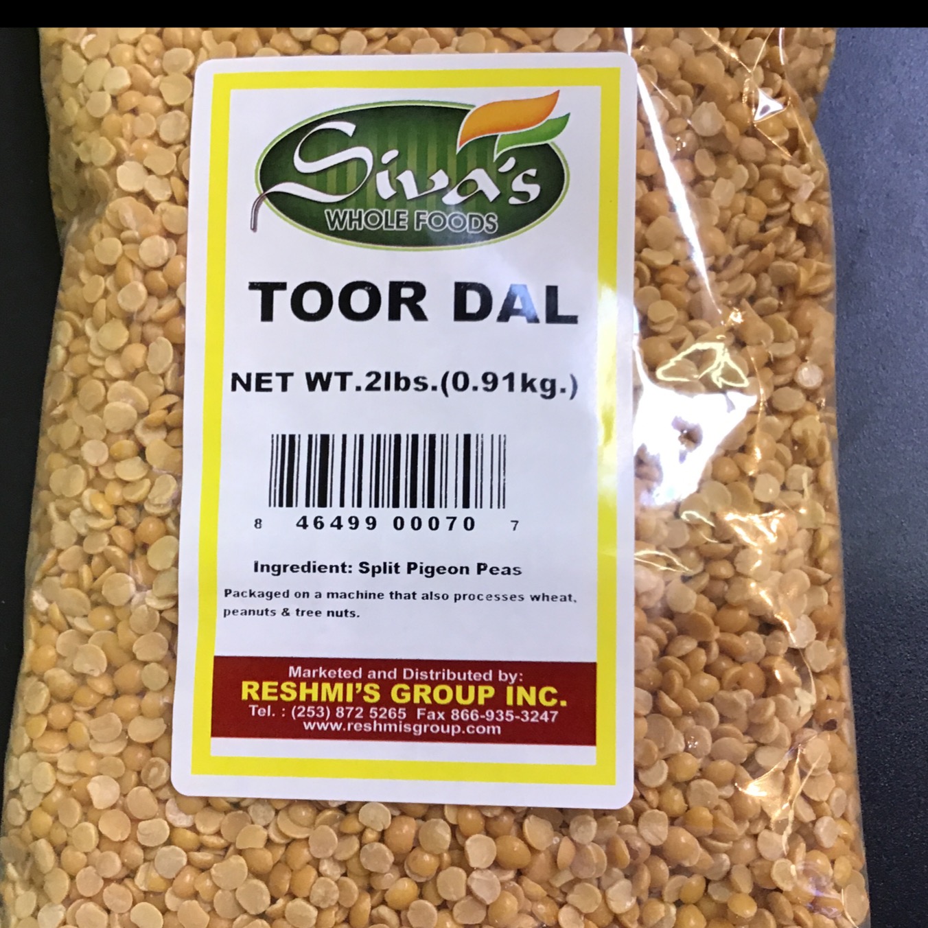 Siva’s Toor Dal 2 LB